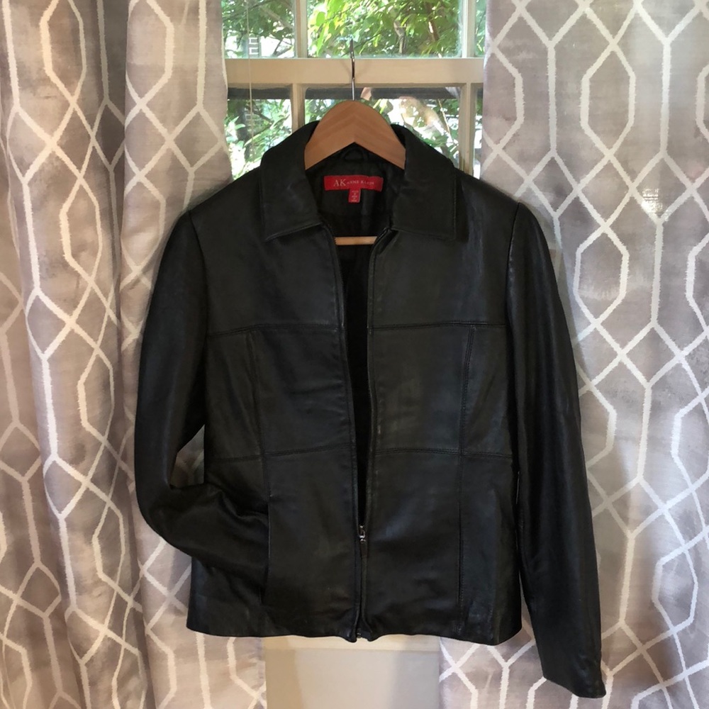 Anne Klein leather jacket.